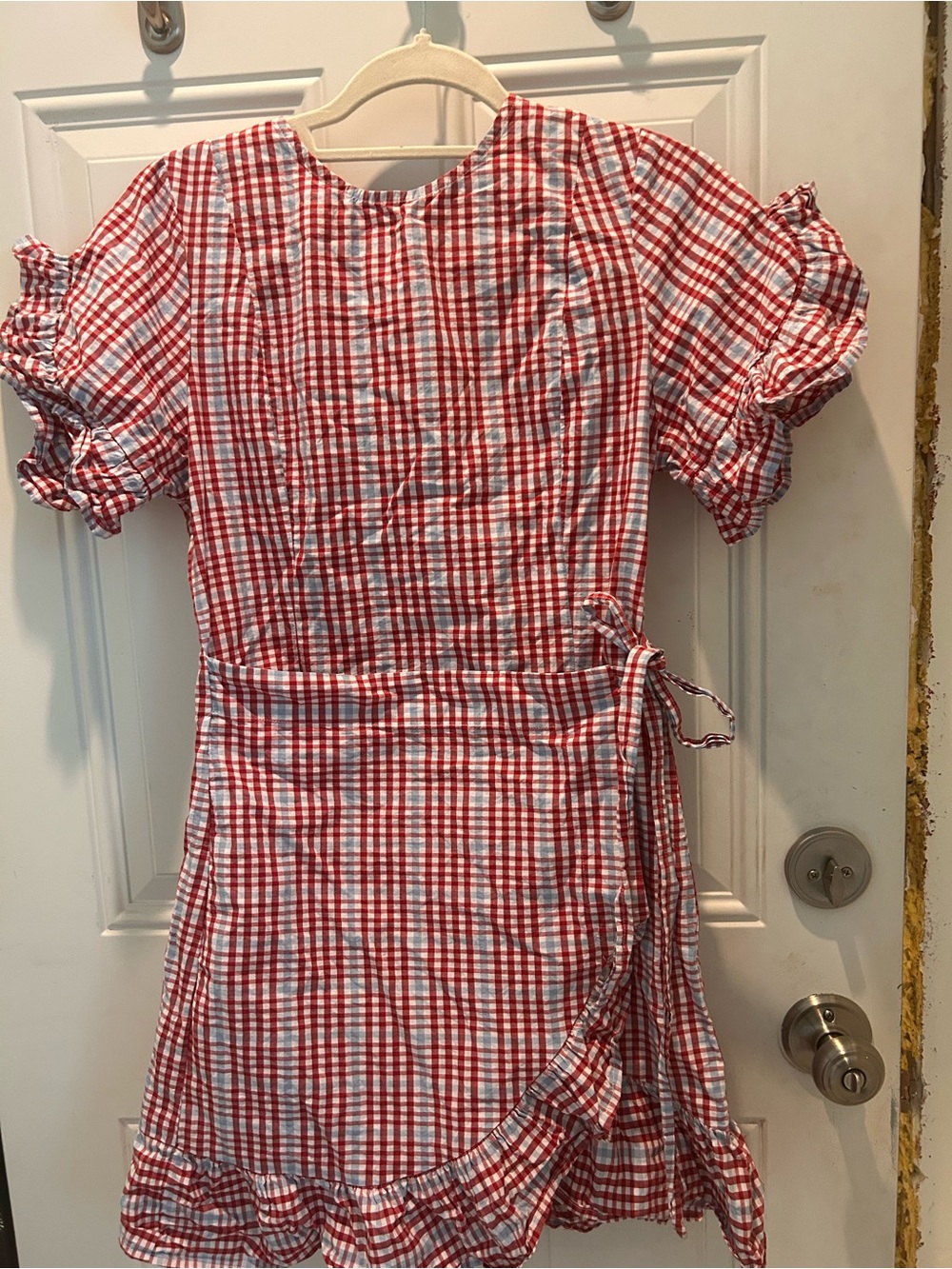 ASOS Red and White Gingham Top
